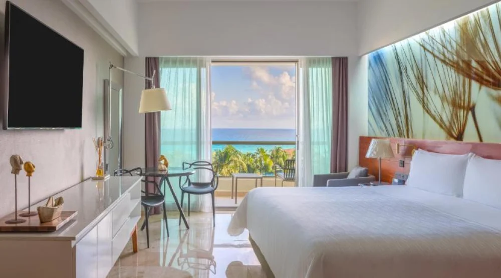 Premium Oceanfront King Room with Terrace at Hotel Live Aqua Beach Resort Cancun