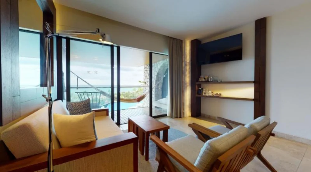 Junior Suite Ocean View at Hotel XCaret Arte