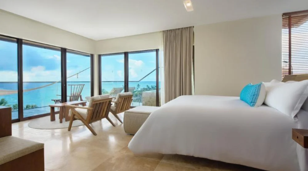 Junior Suite Ocean Front Adults at Hotel XCaret Arte