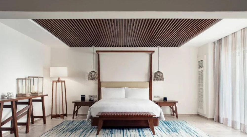 Club 91 For Two Adults, Club Level, Presidential Suite, One King, Sofa Bed, Premium Ocean View at JW Marriott Cancun Resort & Spa