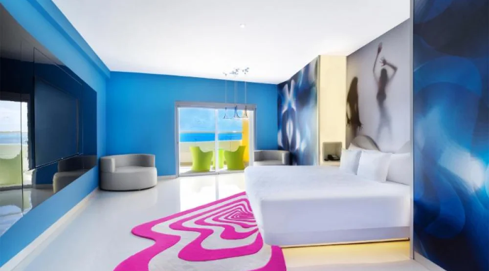 Lush Tower Ocean Front View Suite at Temptation Cancun Resort