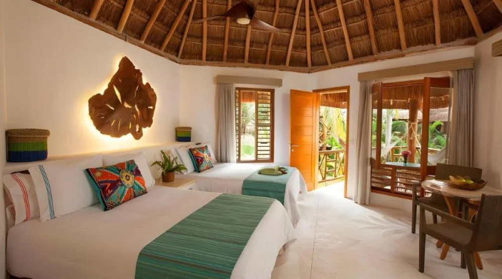 Palapa Double Room with Garden View at Mahekal Beach Resort
