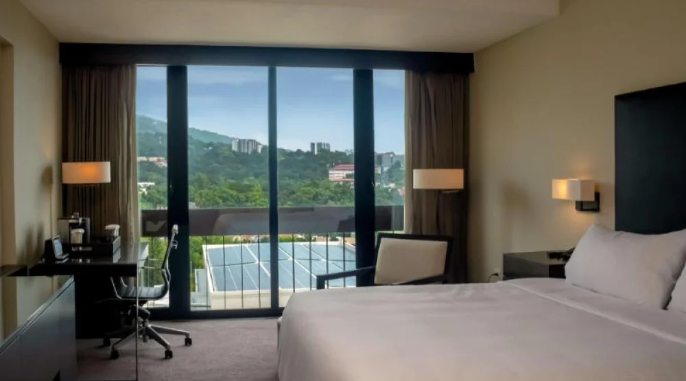 One King Bed Suite with Balcony at Hilton San Salvador