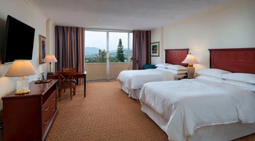 Deluxe Room Double, Larger Guest Room, Two Queen, Balcony at Sheraton Presidente San Salvador Hotel