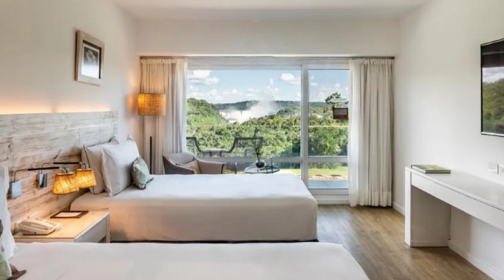 Deluxe Room Two Single Beds Waterfall View at Gran Melia Iguazu