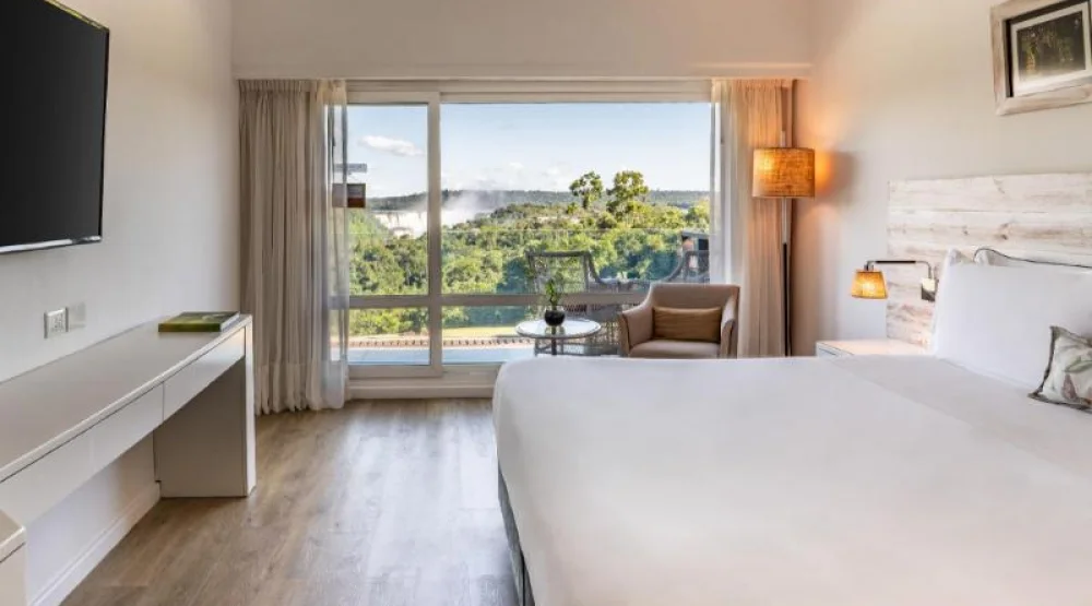 Deluxe Room King Bed Waterfall View at Gran Melia Iguazu