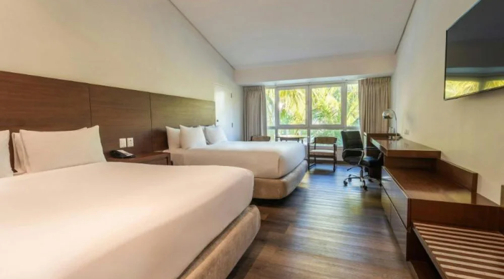 Pool View Queen, Guest Room, Two Queen, Pool View at Los Tajibos a Tribute Portfolio Hotel