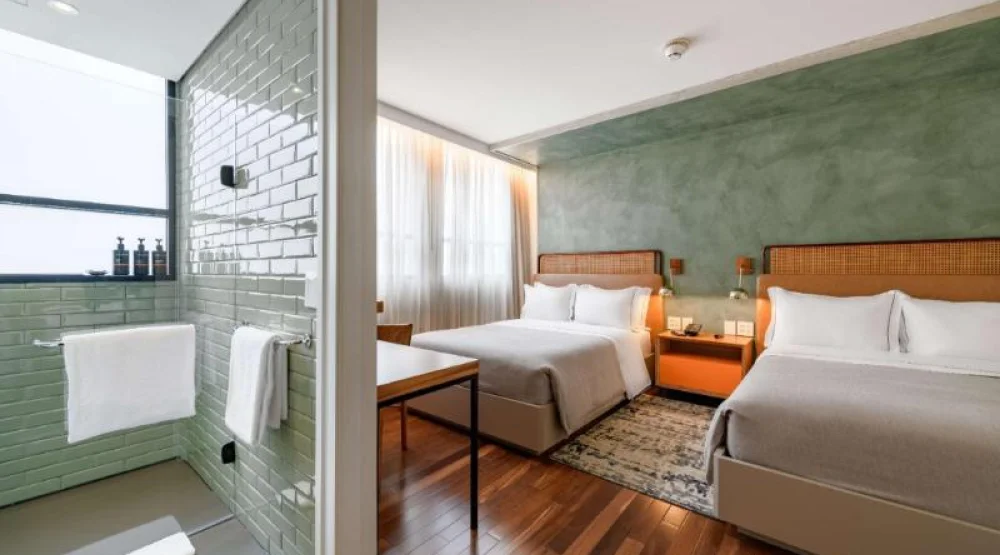 Two Doubles Beds Standard Room at Canopy by Hilton Sao Paulo Jardins