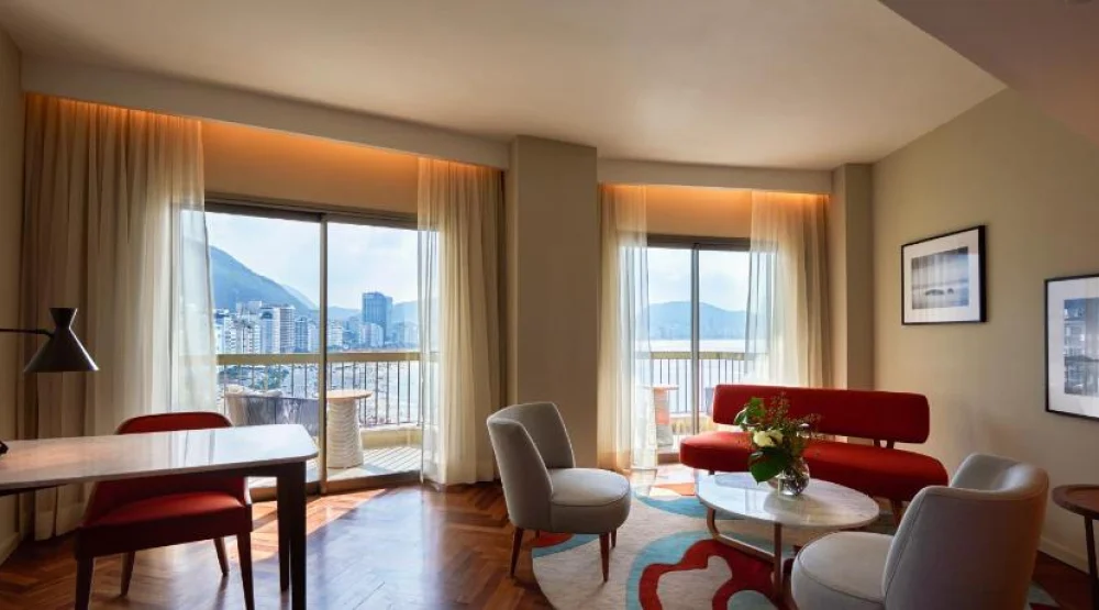 One Bedroom Gold King Suite with Sea View at Fairmont Rio De Janeiro Copacabana