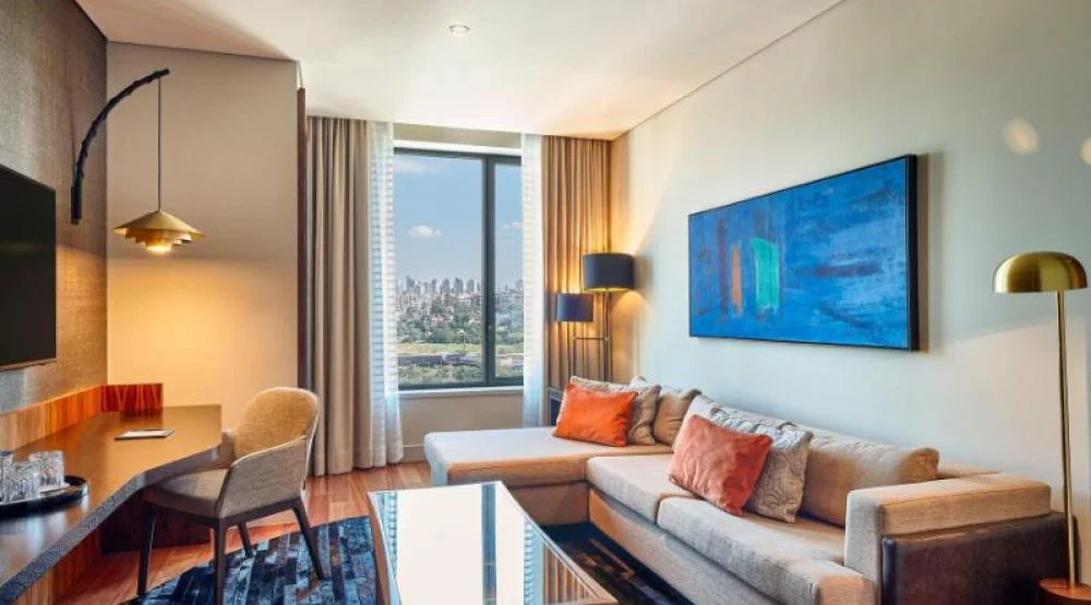 Executive Suite, Executive Lounge Access, Suite, One King, Sofa Bed, Skyline View at JW Marriott Hotel Sao Paulo