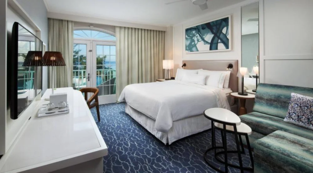Partial Ocean View, Guest Room, One King, Sofa Bed, Partial Ocean View at The Westin Grand Cayman Seven Mile Beach Resort