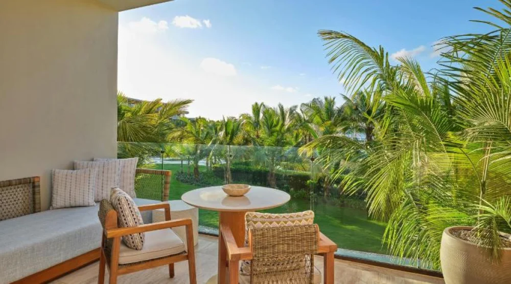 Deluxe Queen Room with Two Queen Beds and Partial Ocean View/balcony at The St. Regis Cap Cana Resort