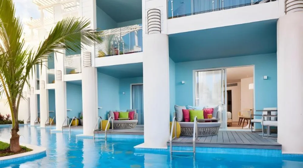 Beach Front Honeymoon Swim Up Suite at Azul Beach Resort Negril by Karisma