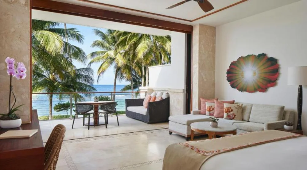 West Beach Ocean Reserve, Guest Room, One King, Sofa Bed, Beachfront, Balcony at Dorado Beach A Ritz-Carlton Reserve