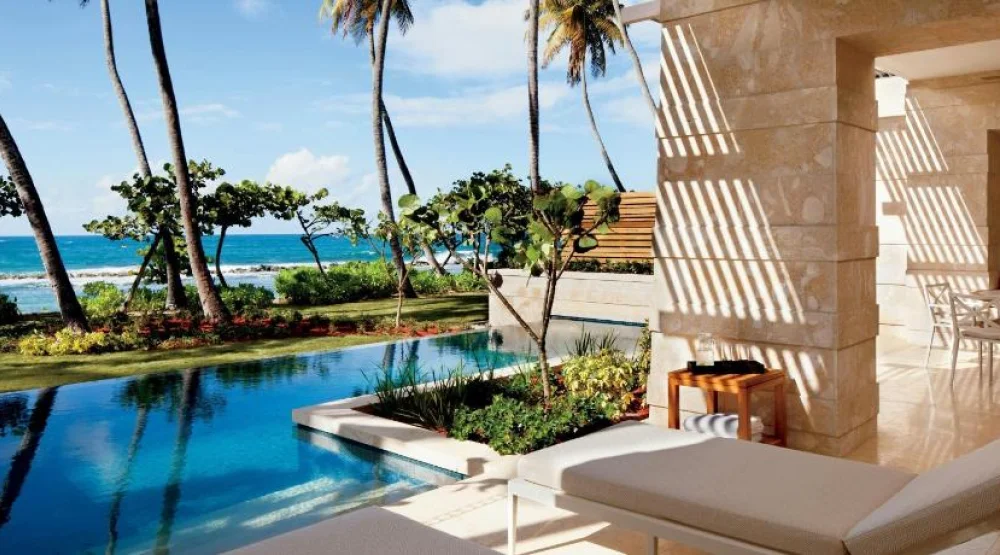 West Beach Ground-floor, Two Bedroom Suite, Bedroom 1: One King, Bedroom 2: Two King, Sofa Bed at Dorado Beach A Ritz-Carlton Reserve