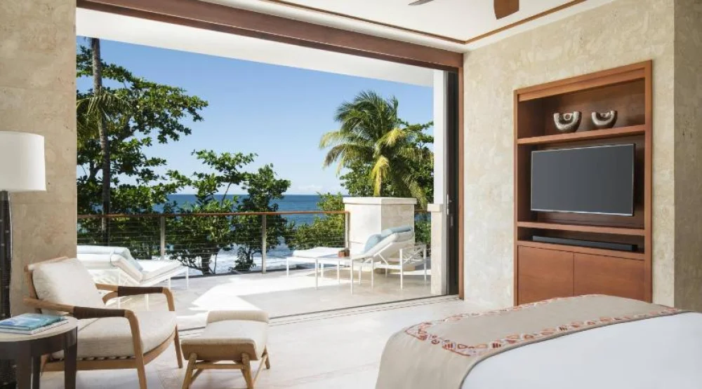 East Beach Rooftop Suite, One Bedroom Suite, One King, Sofa Bed, Oceanfront, Balcony, Private Pool at Dorado Beach A Ritz-Carlton Reserve