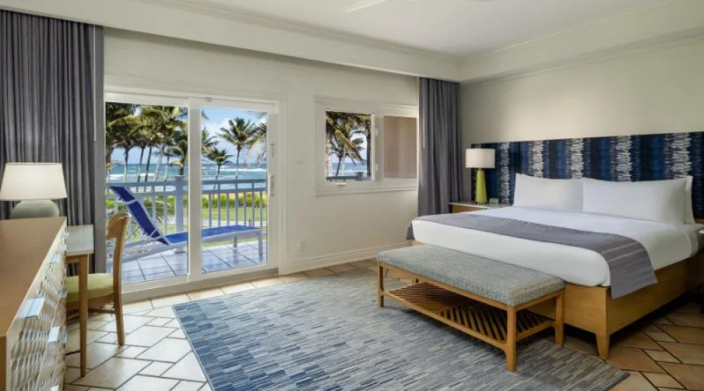 Two Bedroom Villa, Bedroom 1: One King, Bedroom 2: Two Queen, Sofa Bed, Oceanside, Balcony, Whirlpool at Marriott's St. Kitts Beach Club