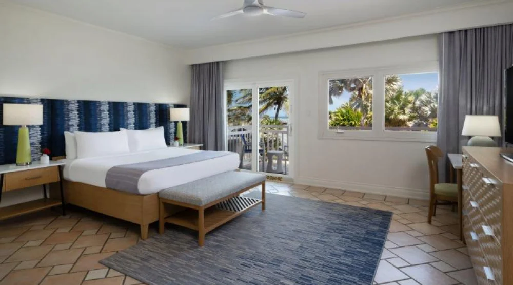 Three Bedroom Villa, Bedroom 1: One King, Bedroom 2: One King, Bedroom 3: Two Queen, Sofa Bed, Oceanside at Marriott's St. Kitts Beach Club