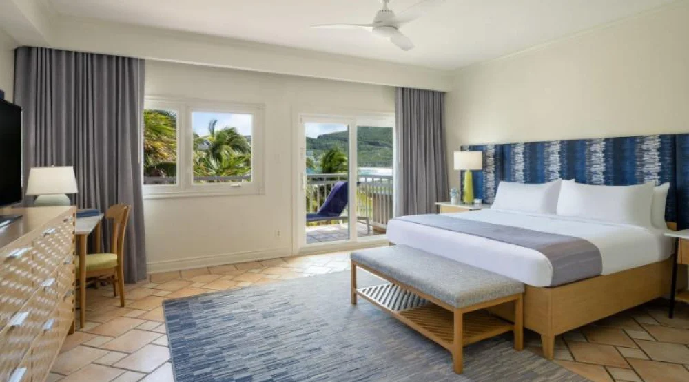 Three Bedroom Villa, Bedroom 1: One King, Bedroom 2: One King, Bedroom 3: Two Queen, Sofa Bed, Ocean View at Marriott's St. Kitts Beach Club