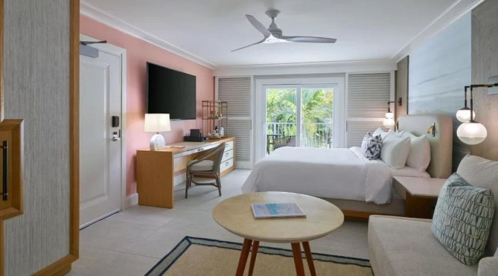 Garden View King, Guest Room, One King, Sofa Bed, Balcony at Buoy Haus Beach Resort St. Thomas