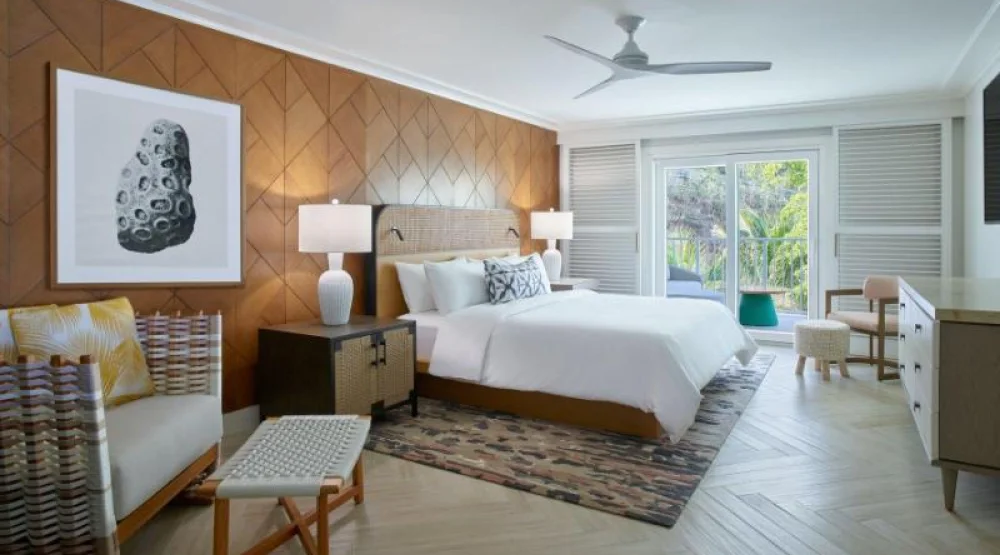 One Bedroom Suite, One King, Sofa Bed, Ocean View, Balcony at Buoy Haus Beach Resort St. Thomas