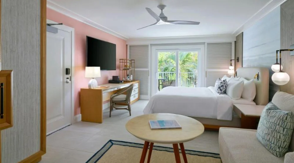 Two Connecting Rooms, Guest Room, Bedroom 1: One King, Bedroom 2: One King, Sofa Beds: 2, Garden View at Buoy Haus Beach Resort St. Thomas
