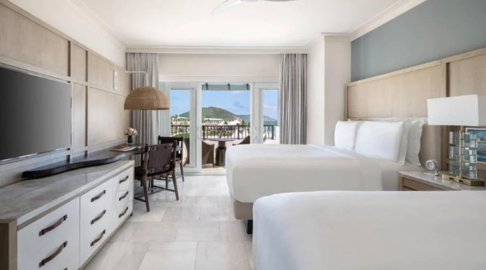 Club Resort View Double, Club Level, Guest Room, Two Queen, Balcony at The Ritz-Carlton St Thomas