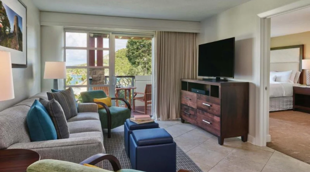 Three Bedroom Villa, Bedroom 1: One King, Bedroom 2: Two Double, Bedroom 3: One Queen, Sofa Bed, Balcony at The Westin St. John Resort & Villas