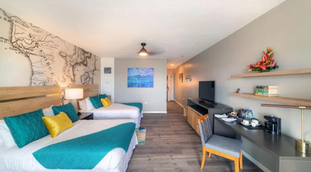 Ocean View Room at Fort Young Hotel & Dive Resort