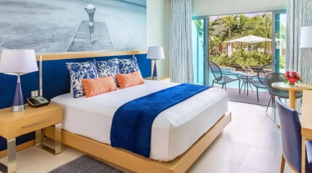 King Swim Up Room at Harbor Club St Lucia Curio Collection by Hilton