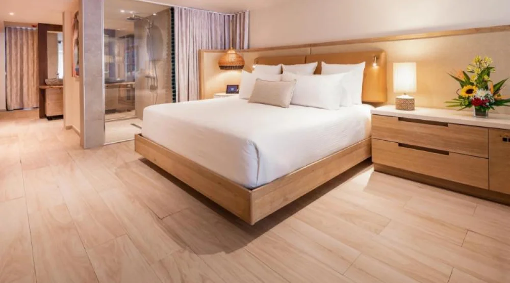 Pool View Master Suite with Queen Bed at Zoetry Curacao Resort & Spa