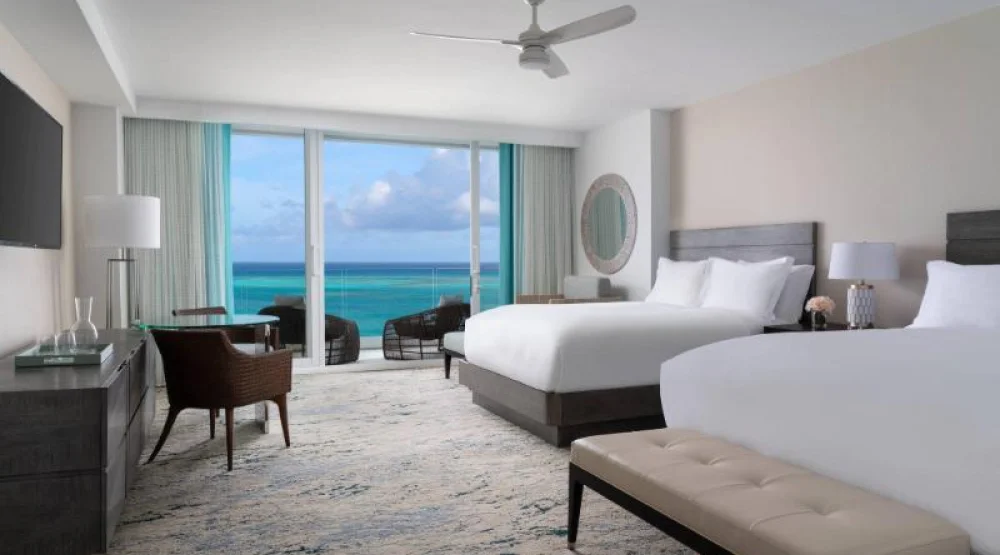 Deluxe Oceanfront Double, Deluxe Guest Room, Two Queen, Oceanfront, Balcony at The Ritz-Carlton Turks & Caicos