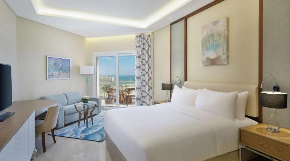 King Superior Room with Sea View and Balcony at Hilton Hurghada Plaza