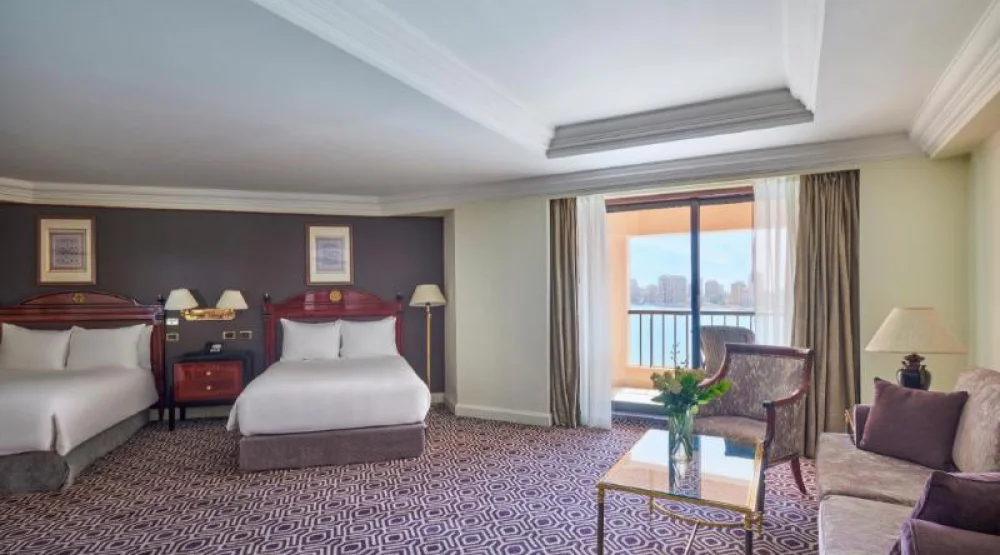 Two Twin Junior Suite Nile View Smoking at Intercontinental Cairo Semiramis