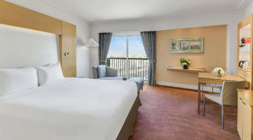 Magnifique Room King Size Bed Panoramic Nile at Sofitel Cairo El Gezirah