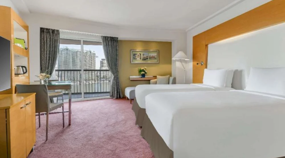 Premium Room One King Size Bed High Floor Partial Nile View at Sofitel Cairo El Gezirah