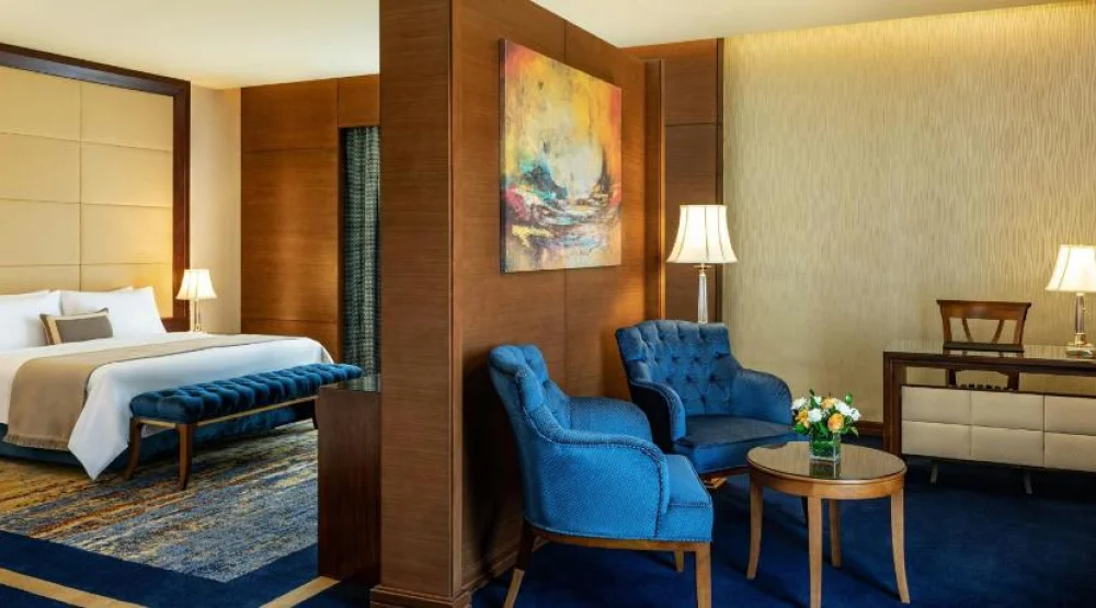 Grand Deluxe Room, Larger Guest Room, One King, City View, Balcony at The St. Regis New Capital Cairo