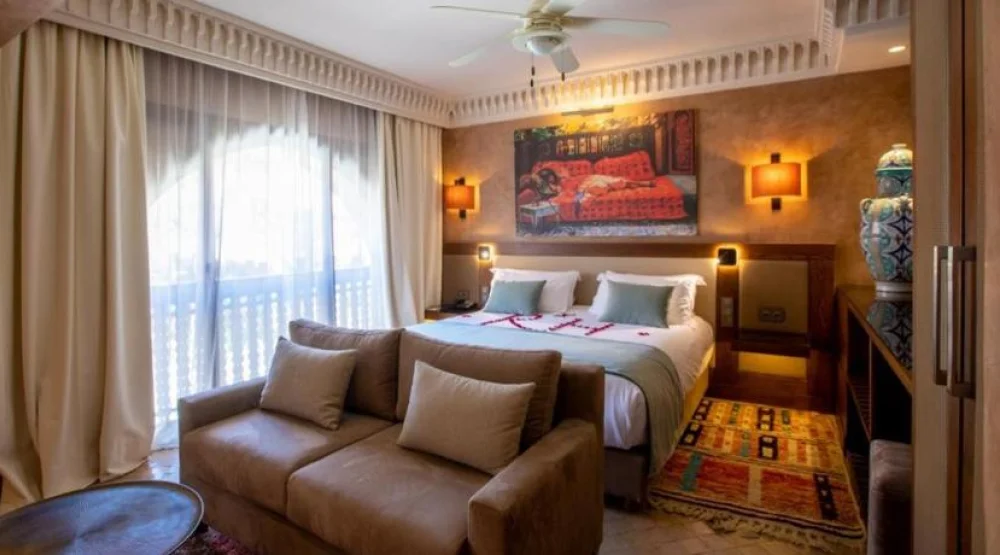 Double Room with Patio View at Les Jardins De La Koutoubia