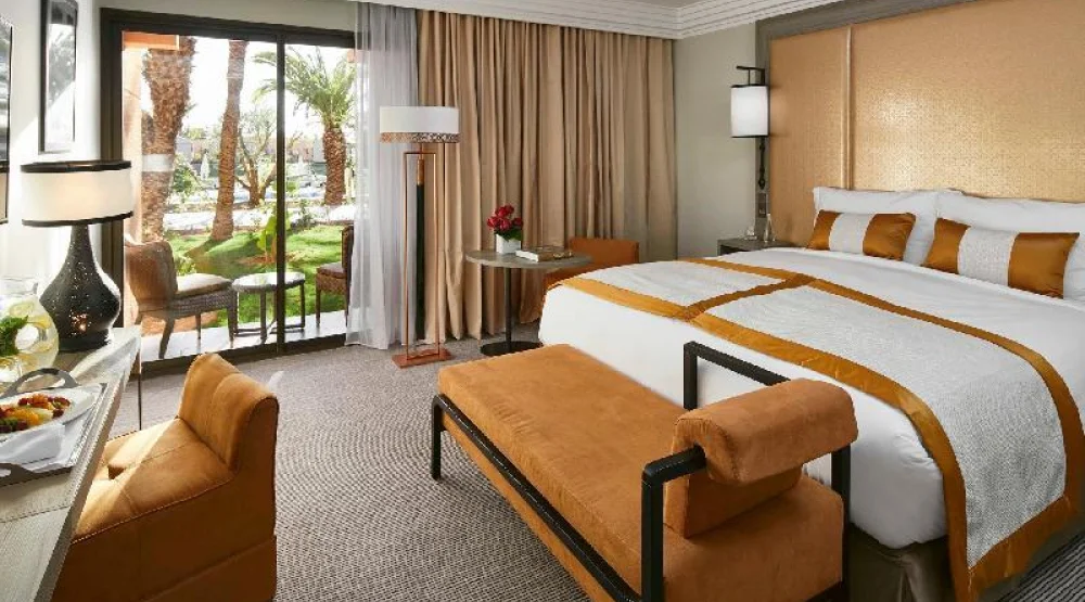 Deluxe Room One King-size Bed with Garden View at Movenpick Hotel Mansour Eddahbi