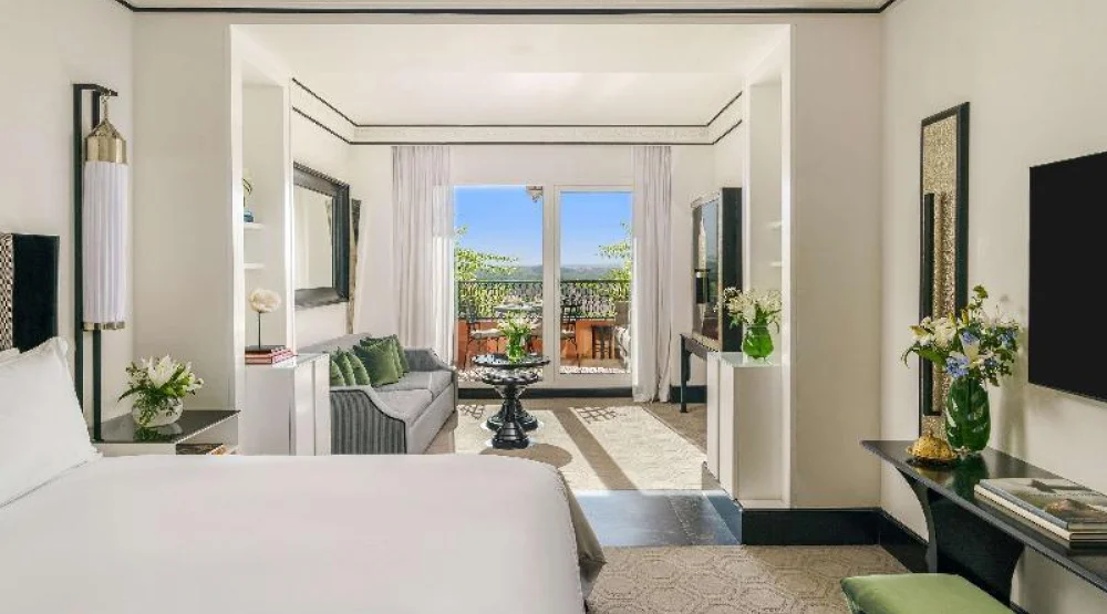 Atlas Junior Suite, One King-size Bed Or Twin Beds, Pool/atlas View, Balcony at Sofitel Marrakech Palais Imperial & Spa