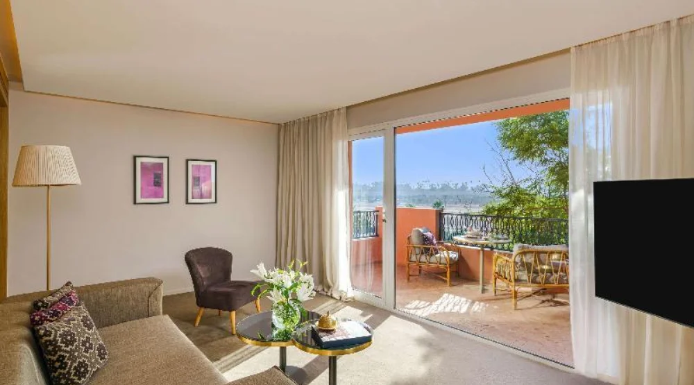 Prestige Suite Agdal, One King-size Bed, View Of Pool Or Atlas, Balcony at Sofitel Marrakech Palais Imperial & Spa