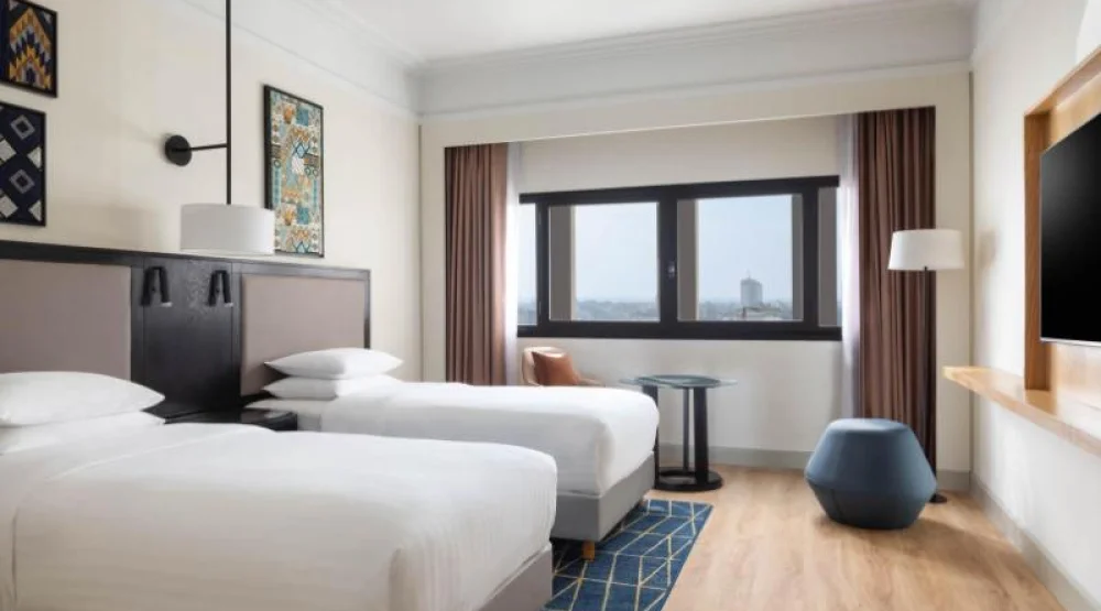 Superior, Guest Room, Two Twin, City View at Casablanca Marriott Hotel