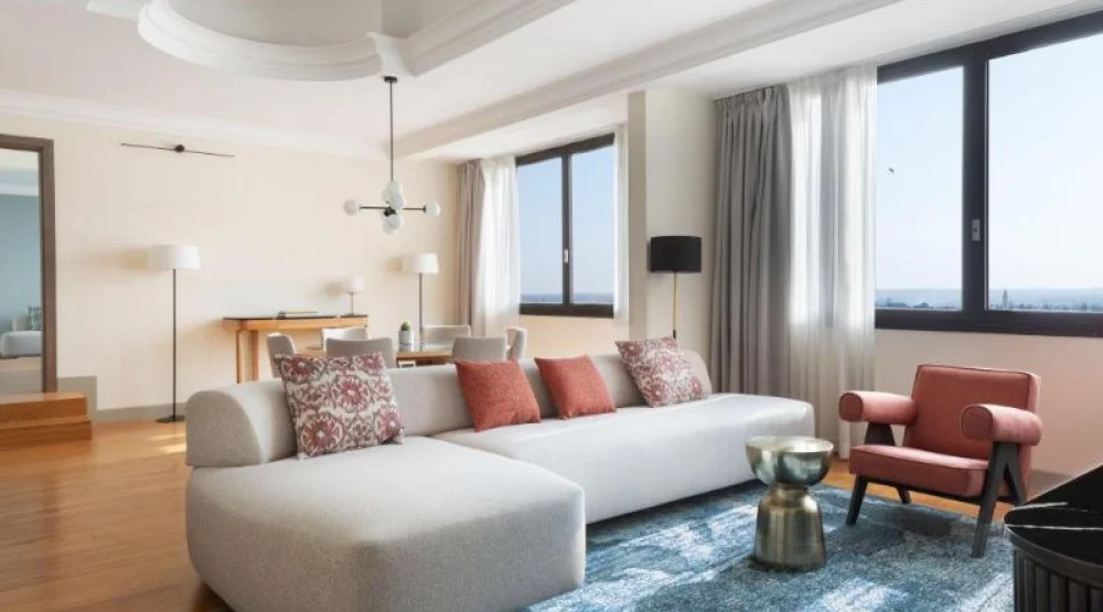 Presidential Suite, M Club Lounge Access, One Bedroom Suite, One King, City View at Casablanca Marriott Hotel