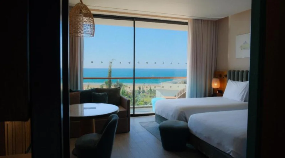 Regency Suite Partial Ocean View with Balcony One King Bed at Hyatt Regency Taghazout