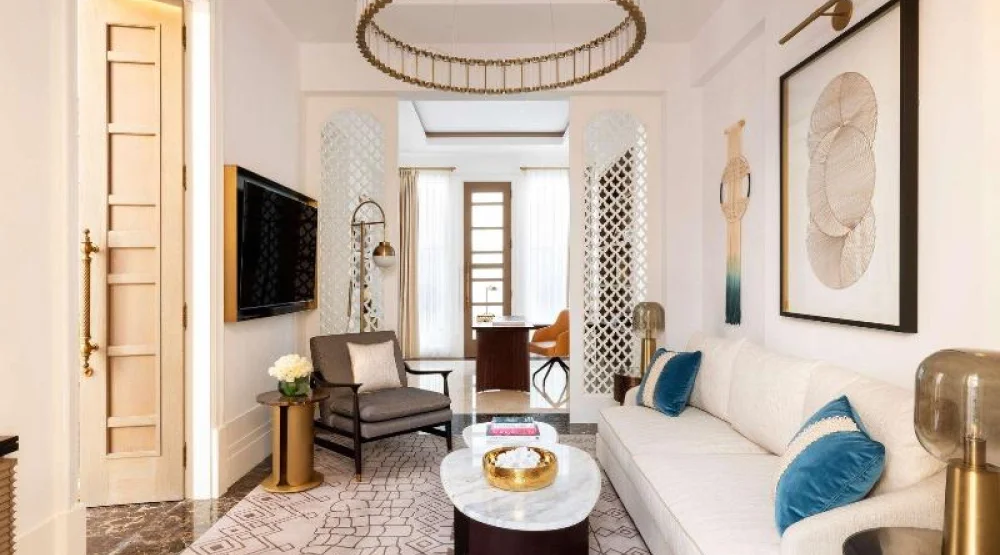 Junior Suite with Pool View at Raffles Al Areen Palace Bahrain