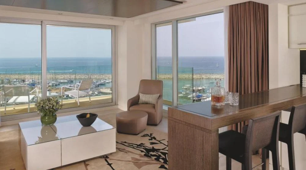 Two Bedroom Suite, Two Bedroom Suite, Bedroom 1: One Queen, Bedroom 2: Two Twin, Sea View, Balcony at The Ritz-Carlton Herzliya