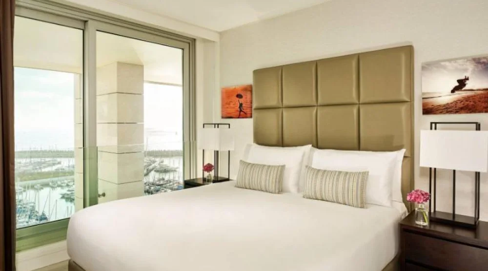 Duplex Suite, One Bedroom Bi-level Suite, One Queen, Marina View, Balcony at The Ritz-Carlton Herzliya