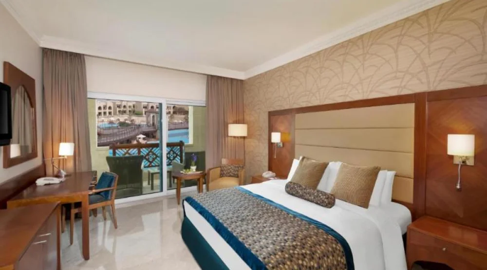 One King Bed Standard Pool View at Crowne Plaza Jordan Dead Sea Resort