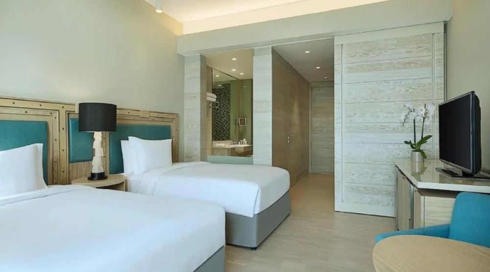 Two Double Bed Guest Room at Hilton Dead Sea Resort