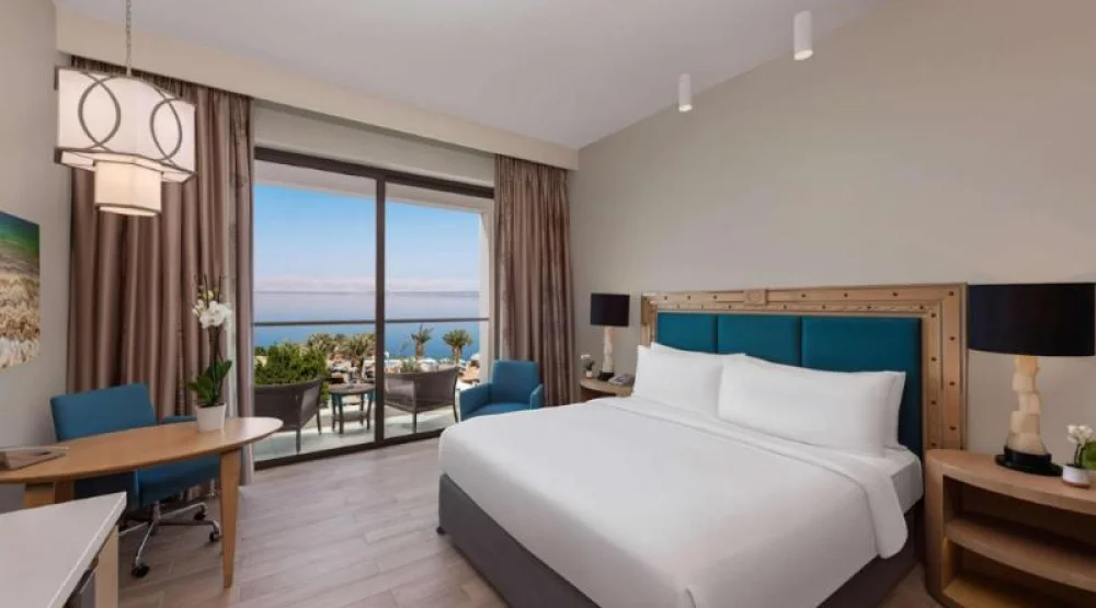 King Deluxe Room with Sea View at Hilton Dead Sea Resort